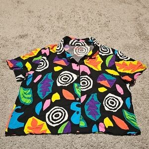 Netflix Stranger Things Eleven Retro-Print Blouse Size 0